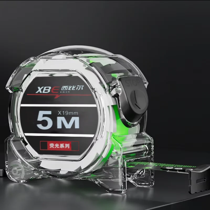 3-10 متر عالية الدقة الذاتي قفل شريط القياس مقياس الفلورسنت مقاومة للاهتراء قطرة برهان حاكم لقياس البناء #6