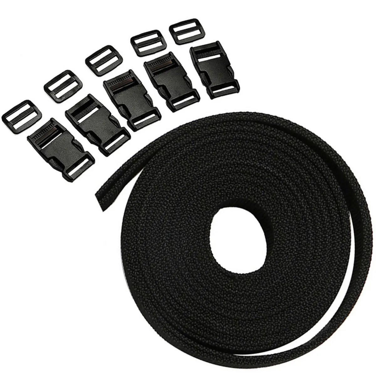 11Pcs 4M Nylon Heavy Webbing Strap Knapsack Belt Ribbon Clothing Fabric Sewing Belt Handmade DIY Sewing Accessories for Luggage