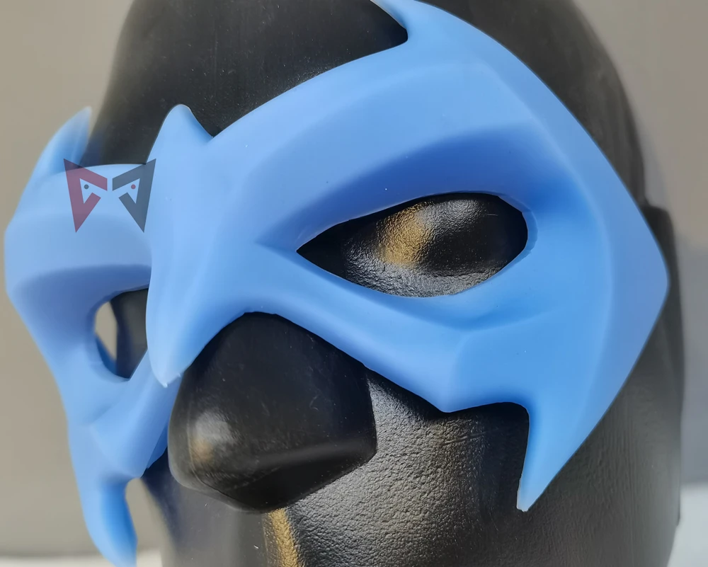 New Nightwing Cosplay Prop Eye Patch Mask Blue Color For Halloween Party Christmas