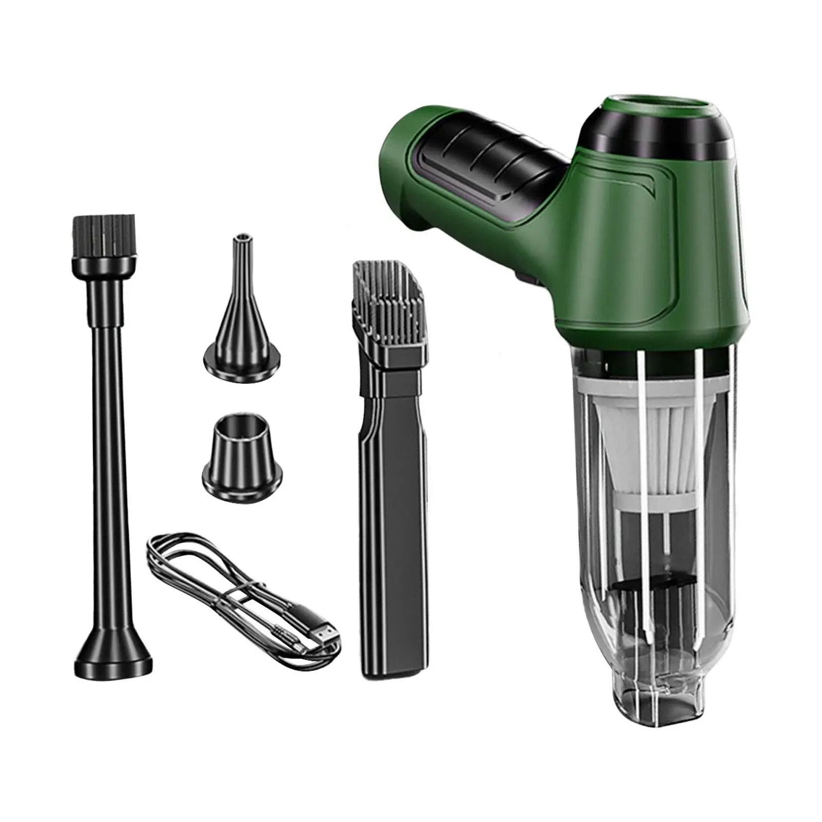 مكنسة كهربائية محمولة للسيارة مع فوهات وسادة لوحة أجهزة القياس في المكتب