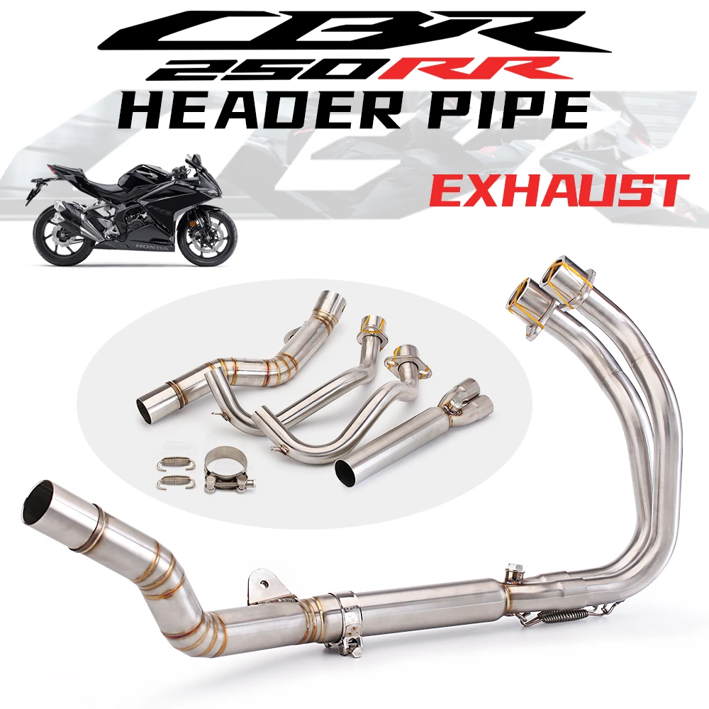 

For CBR250RR 2017-2022 Years Motorcycle Exhaust Modified Front Link Pipe Slip-On 51MM Muffler Or Connect The Original Muffler