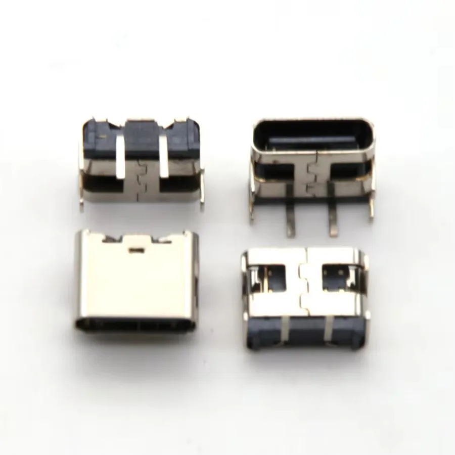 5pcs Micro USB JACK 3.1 Type-C 6pin 2pin 2p female Connector For Mobile Phone Charging port Charging Socket