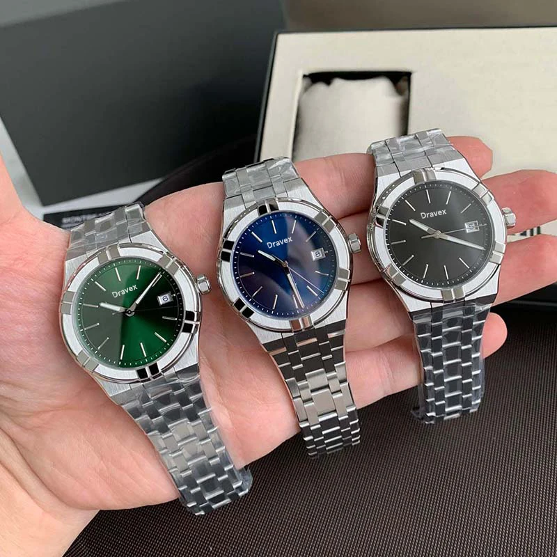 오리지널 싱글 ML AIKON 패션 남성용 시계, 스테인리스 스틸 시계줄 방수 발광 비즈니스 쿼츠 시계 AI1108