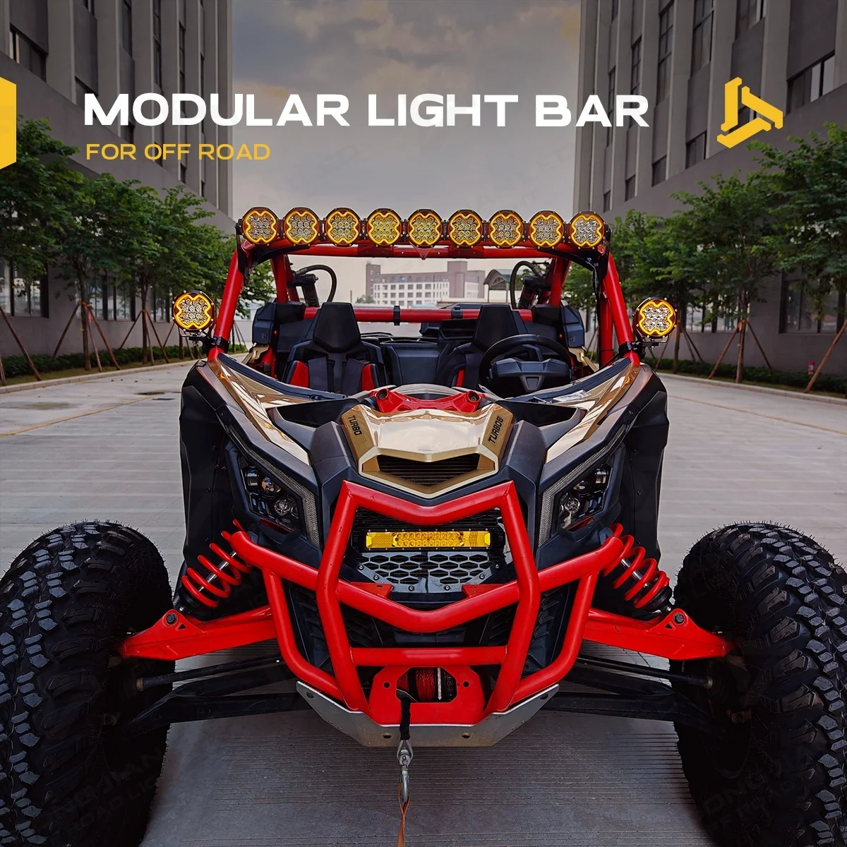 

Automotive 48 Inch Roof Rack Modular Linkable RGB LED Strobe Light Bar With DRL For UTV Can Am X3 Truck Off-road Bar Light 4X4