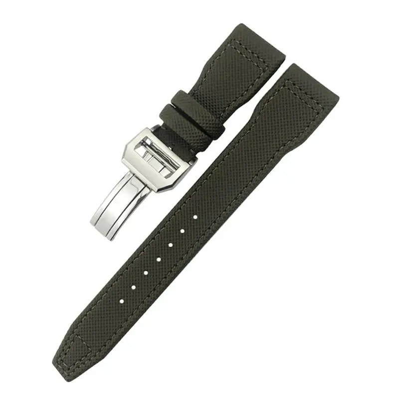 

MAISITU For IWC Le Petit Prince Big Pilot IW3777 Black Sport Fiber Canvas Watch Strap 20mm 21mm 22mm Nylon Leather Watchband