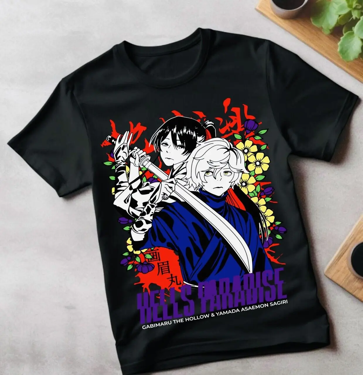 Unisex Hell's Paradise Jigokuraku T-shirt Anime Manga Kawaii Funny Gift Shirt