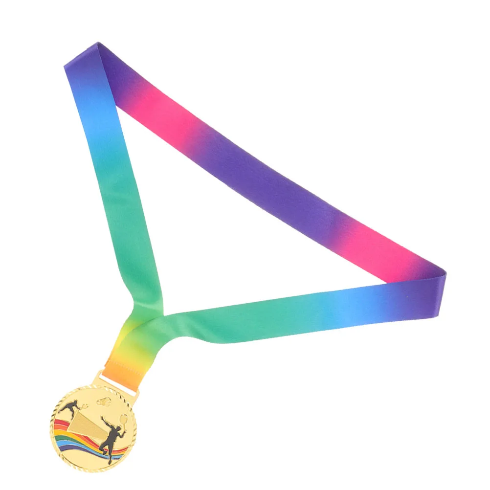 

Badminton Medal Contest Reward Decoration Compact Match Award Supply with Ribbon for