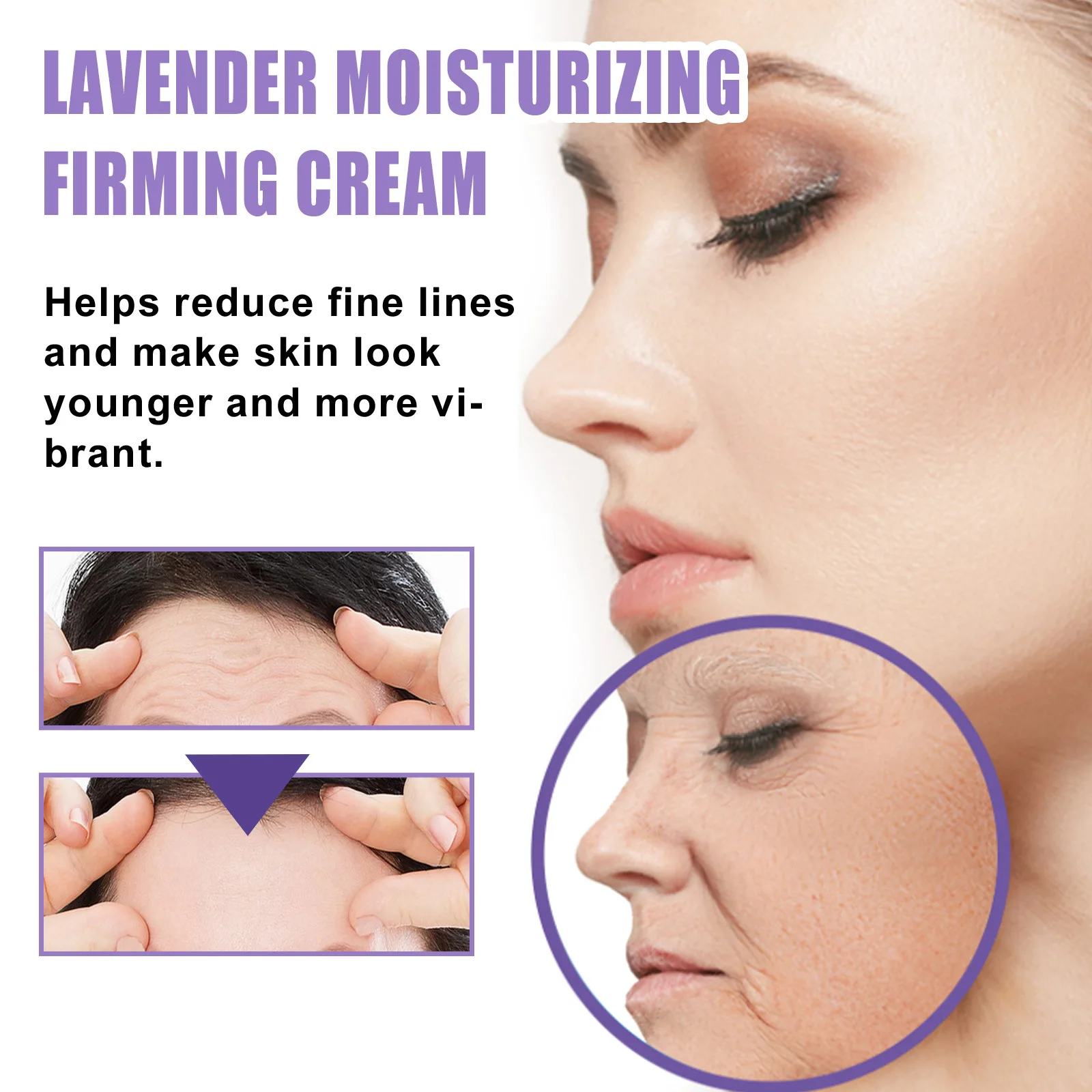 Hot Sale Jaysuing Lavender Pearl Cream Repair Skin Hydrating Moisturizing and Smoothing Fine Lines and Wrinkles Firming Cream