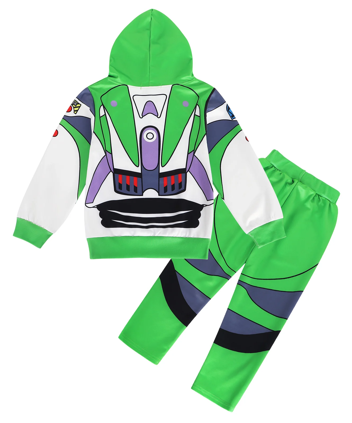 Jurepecia Boys Dress Up Costumes Buzz Lightyear Costume Pullover con cappuccio/pantaloni per bambini Halloween Christmas Outfit