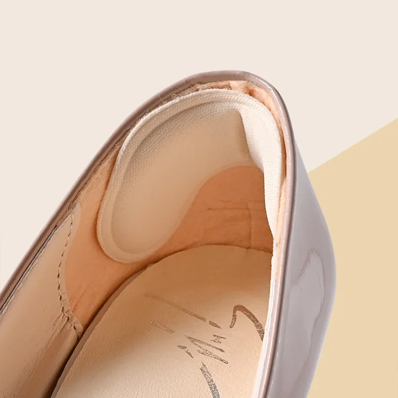 4쌍 힐 인솔 패드 통증 완화 방지 쿠션 발 관리 힐 프로텍터 접착식 백 스티커 신발 인솔