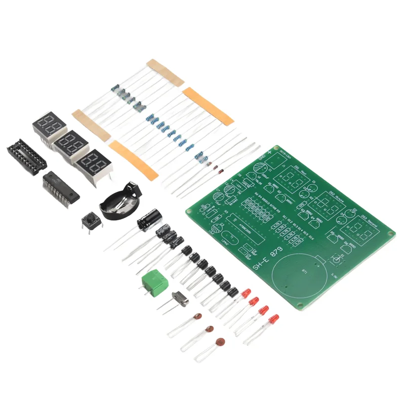 Stylish-AT89C2051 6-цифровой светодиодный дисплей, электронные часы, комплект «сделай сам», приемник для Arduino Flux