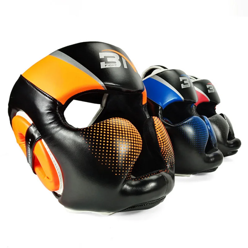 

Kids Adult Boxing Helmet Taekwondo MMA Muay Thai Headgear with Face Guard Protective Gear for Sparring Training Fighting
