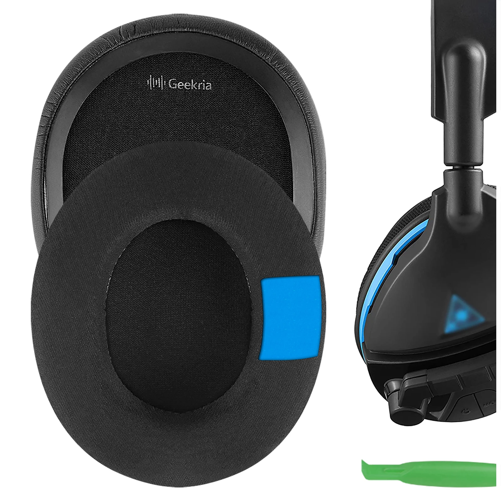 Geekria Sport Cooling Gel Replacement Ear Pads for Turtle Beach Stealth, Ear Force, Call of Duty, Recon, Series Headphones