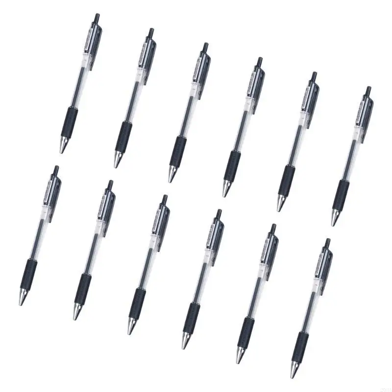 12 máy tính trung tính bút có thể thu hồi được Bút Bút Bút Bấm Bút 0,5mm viết nhật ký Bút Gel Pen School Office