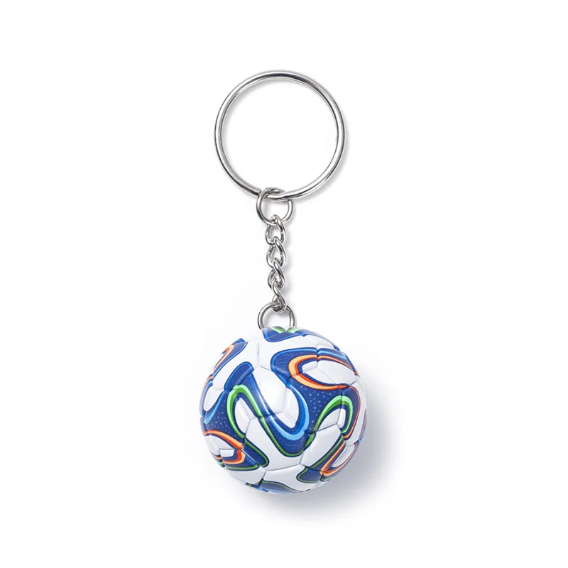 Mini Small Football Pendant Keychain Bag Pendant Football Keychain Football Souvenir for Boys Fans Birthday Gift Multiple Styles