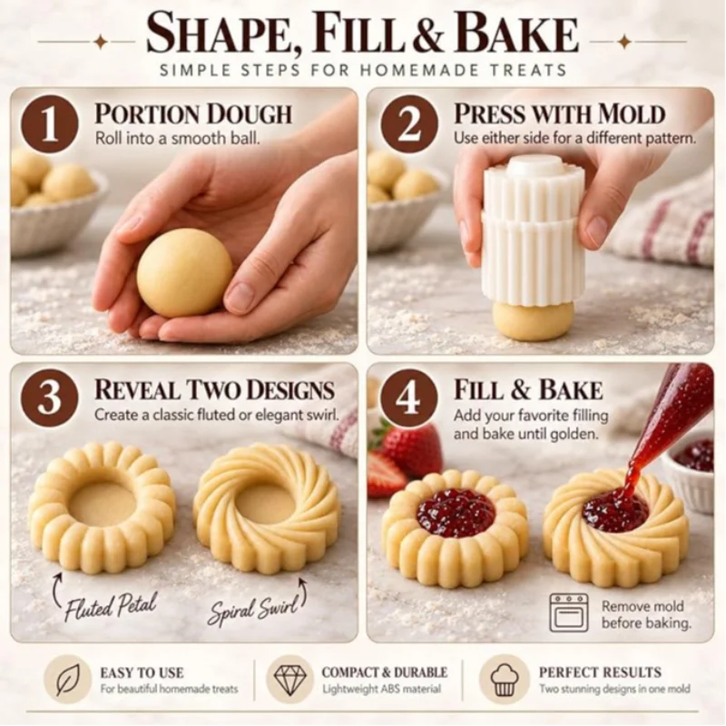 Kitchen Appliances Baking - Double Head Pastry Mold Sunflower Pattern