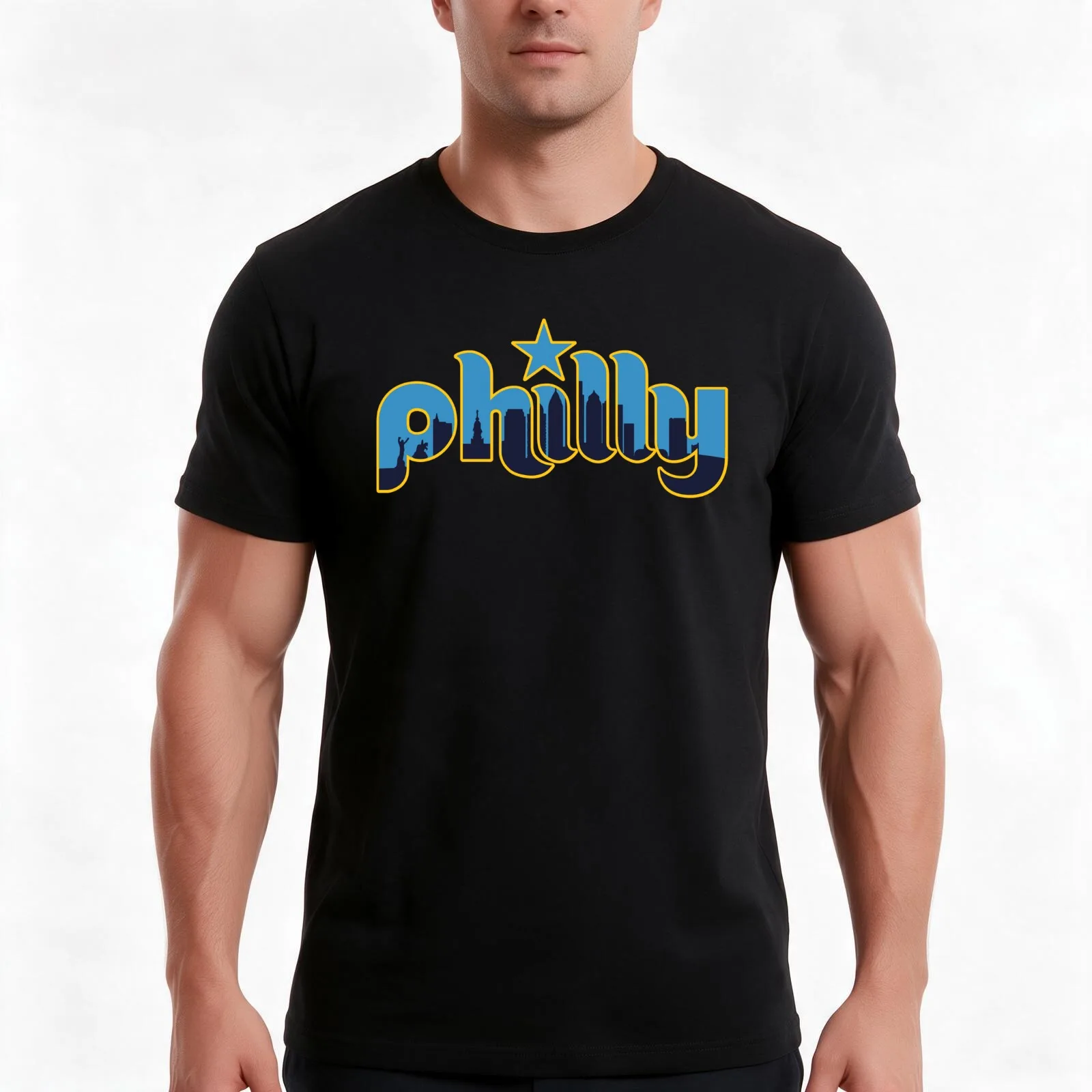 Philly - City Edition T-Shirt, Summer Casual Cotton Tee, Oversized Streetwear Tops, Vintage Graphic Print, Unisex Men Women
