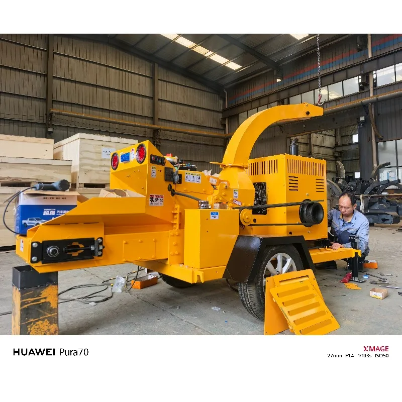 High-Power Bamboo Slicer Wood Chipper with Motor and Engine Disc Core Components Wood Chipper Machine