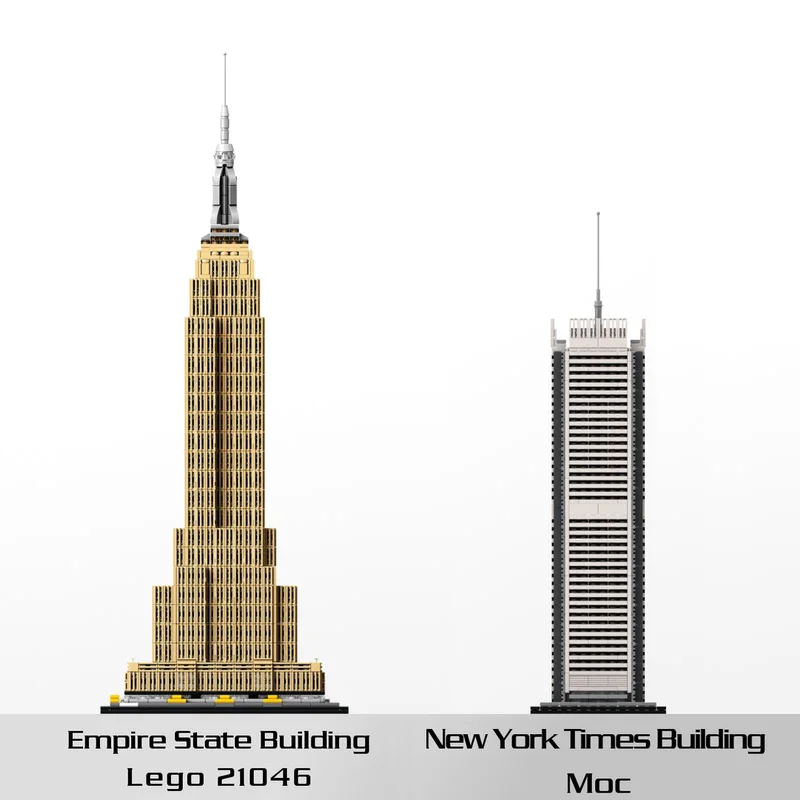 1502-teiliges Bauset „New York Skyline Tower“ im Maßstab 1:800 – Premium-MOC-Blöcke, dekoratives Sammlerstück, Geschenk für Architectu