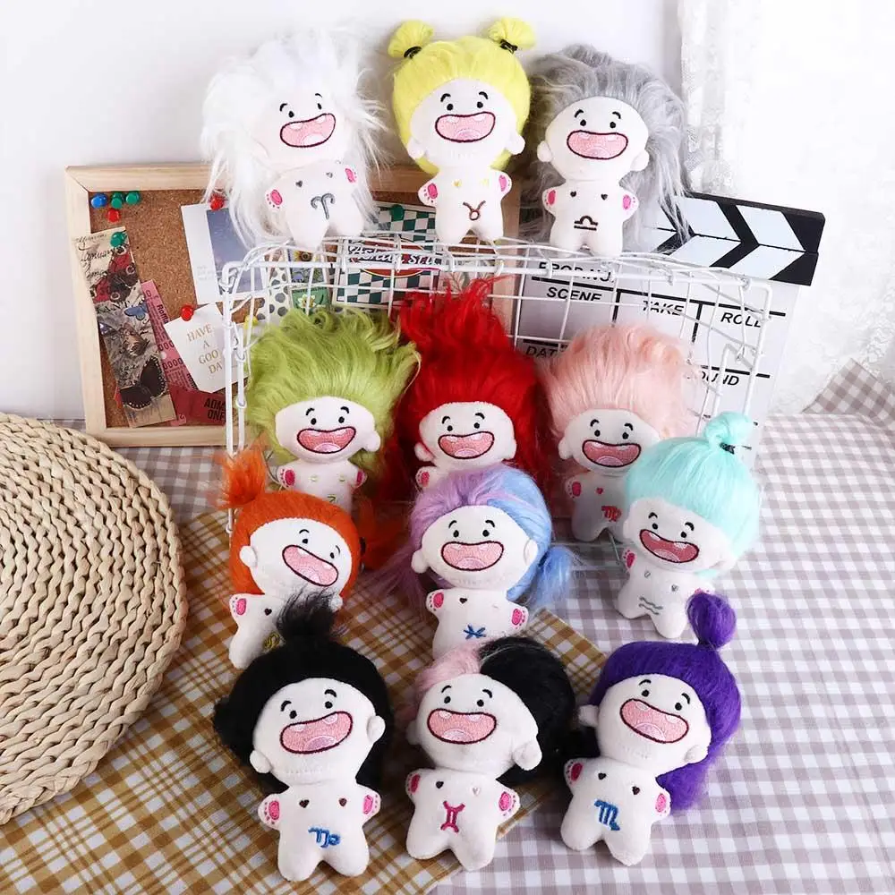 

Doll Plush Doll Toys Funny Fried Hair Toothless Cotton Plush Doll 12 Constellations Toothless Dolls Keyring Diy Hairstyle Baby