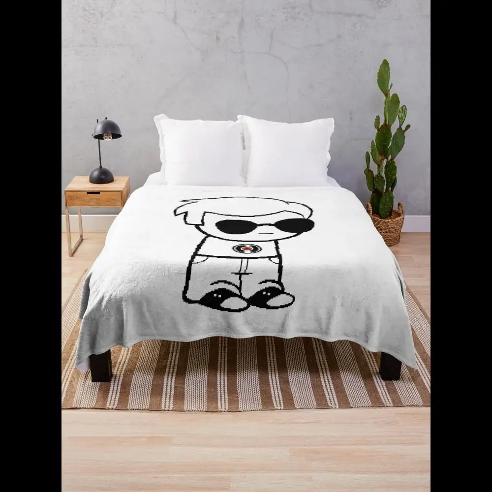 Dave Strider Homestuck Throw Blanket Soft Cozy Plaid Design for Couch or Bed Perfect Gift for Fans