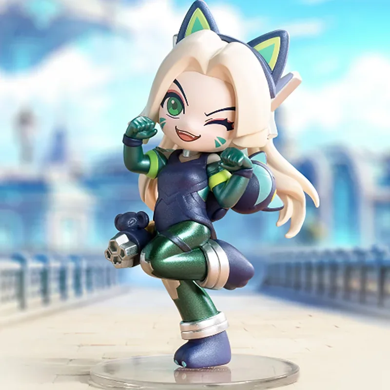 POP MART LEAGUE OF LEGENDS Clash of The Cuties Serie Blind Box Überraschungstüte Mystery Box Spielzeug Puppe Niedliche Anime-Figur Desktop-Deko