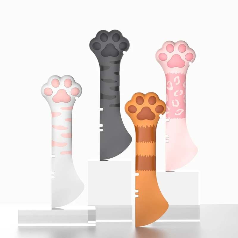 Cucharas para latas comida para mascotas, abrelatas comida para perros y gatos, fácil recoger, diseño pata