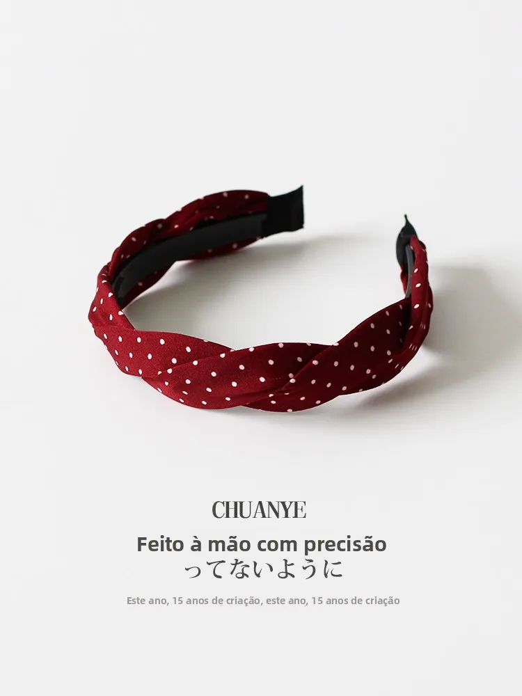 faixa-de-cabelo-estilo-coreano-com-design-de-poas-e-torcao-acessorio-de-cabelo-retro-simples-e-versatil-para-adultos