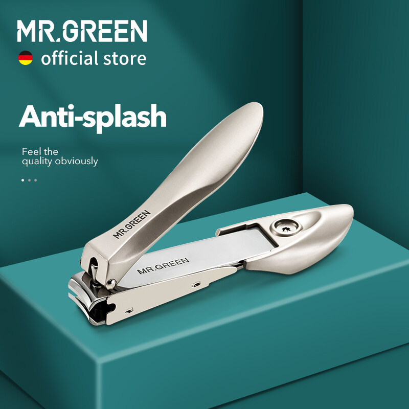  MR.GREEN Anti Splash Nail Clippers Stainless Steel Fingernail Cutter Manicure Tools Bionics Design Nail Trimmer 
