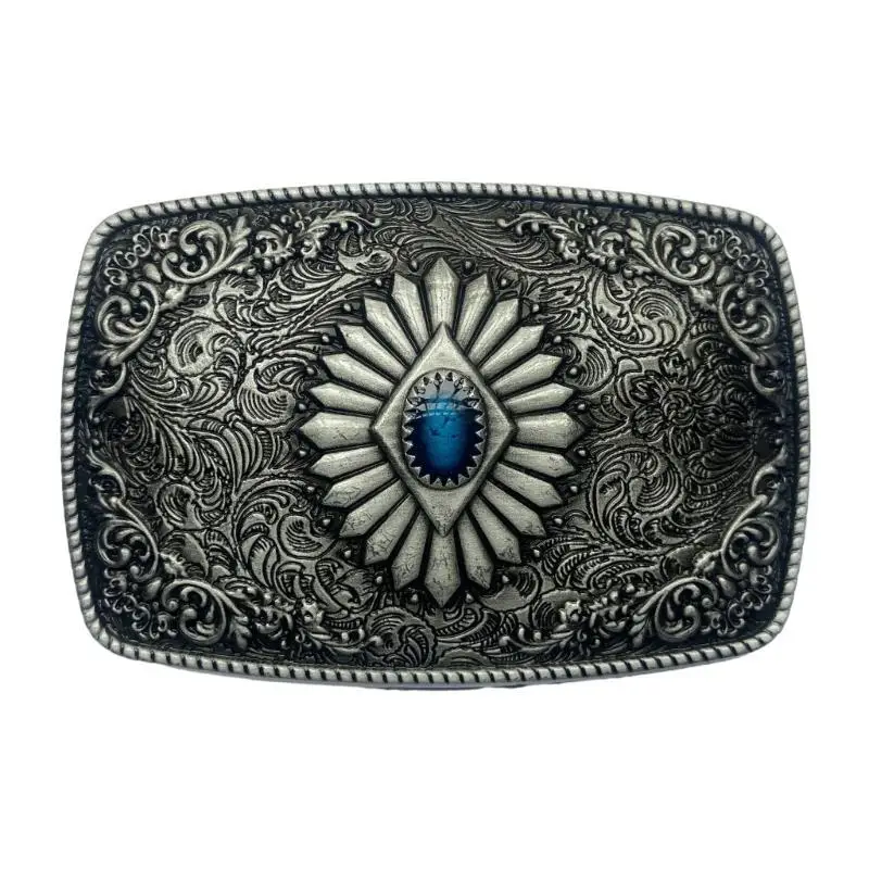 39BD Eye-Catching Men Belt Buckle Women Waistband Buckle Western Cowboy Accessories