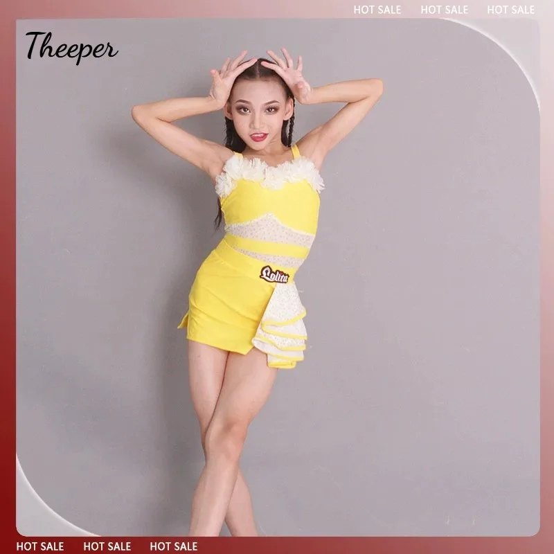 Latin Dance Dress Summer Standard Regulation Costume Competition Performance Practice Outfit Ballroom Dance Class Training Wear