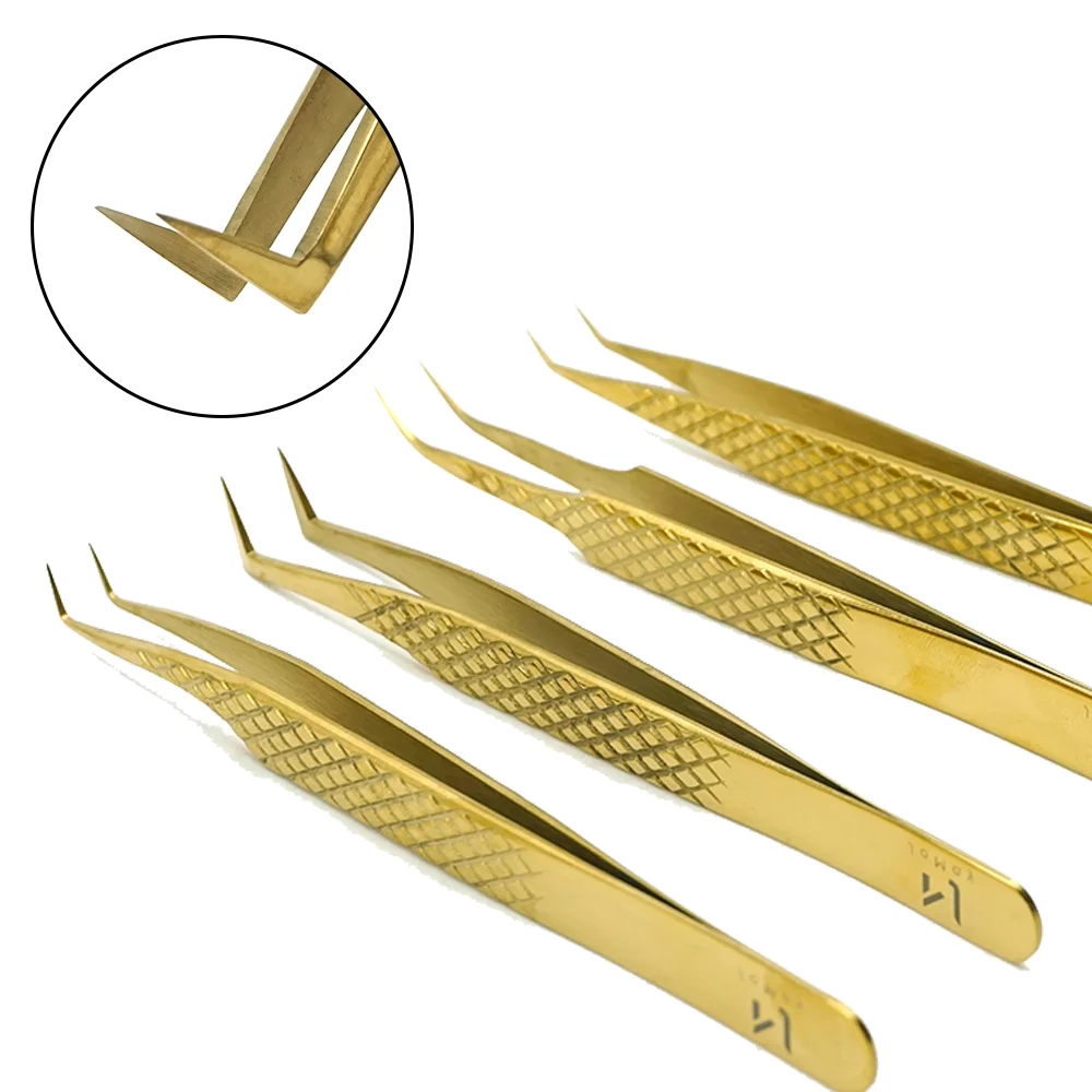 Advanced Precision False Eyelashes Tweezers False Eyelash Extensions Personal Curved Strip Eyelashes Brow Clamps Makeup Tools