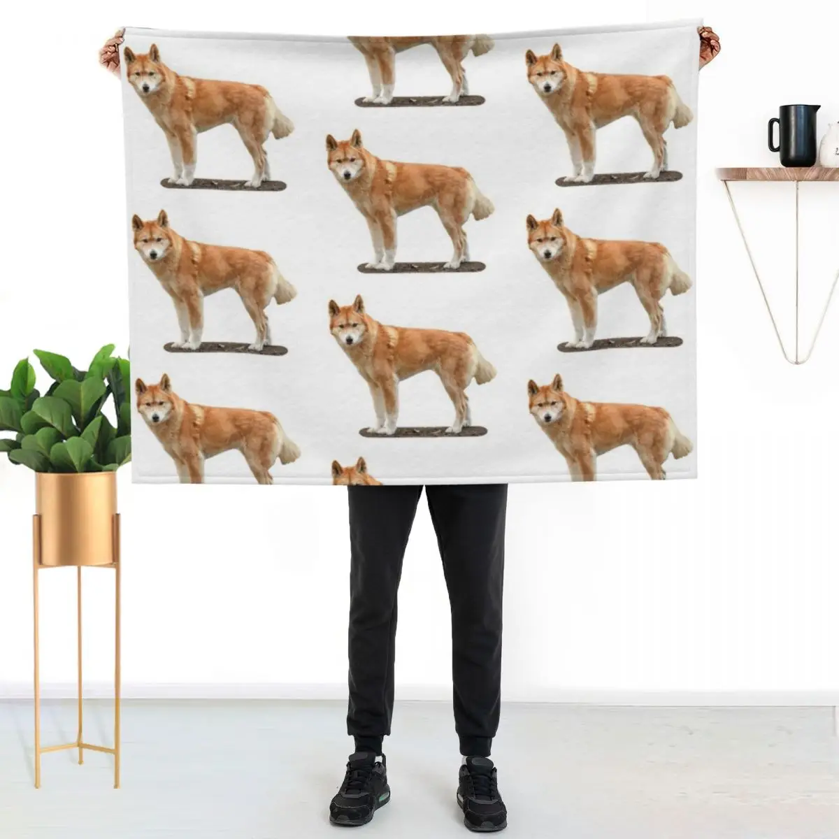 

Dingo Throw Blanket Wrinkle Resistant Lightweight Blanket