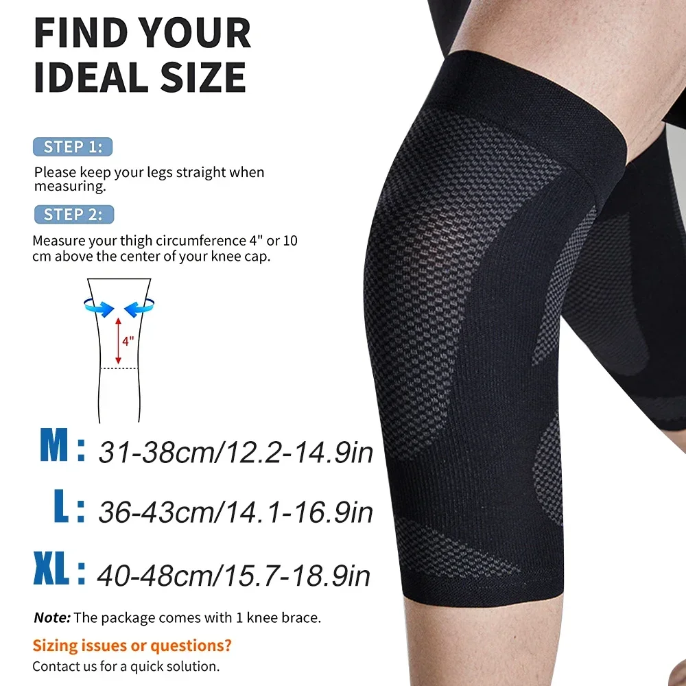 1Pair Thin Knee Brace Support Elasticated Ultra Thin Compression Knee Sleeve Leg Arthritis Injury Bandage Sleeves Sports Fitness