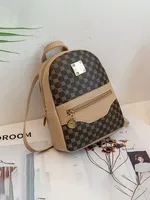 Checkered Pattern Shoulder Backpack Large Capacity Handbag Crossbody Cell Phone Square Bag for Women designer backpack