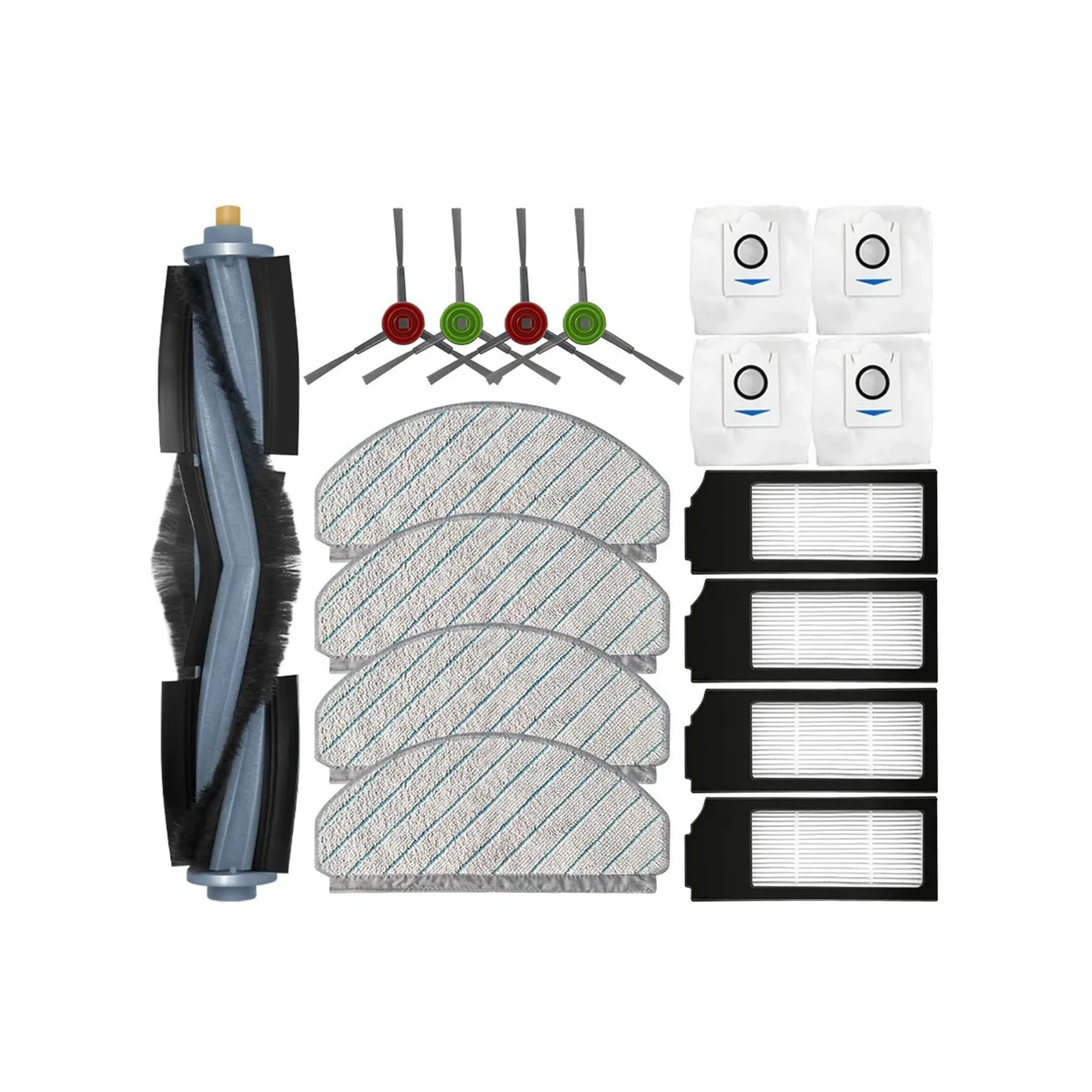 

A06P-For Ecovacs X1 Plus / T10 Plus Robot Vacuum Spare Parts Accessories Main Side Brush Hepa Filter Dust Bag Mop Rag Cloth