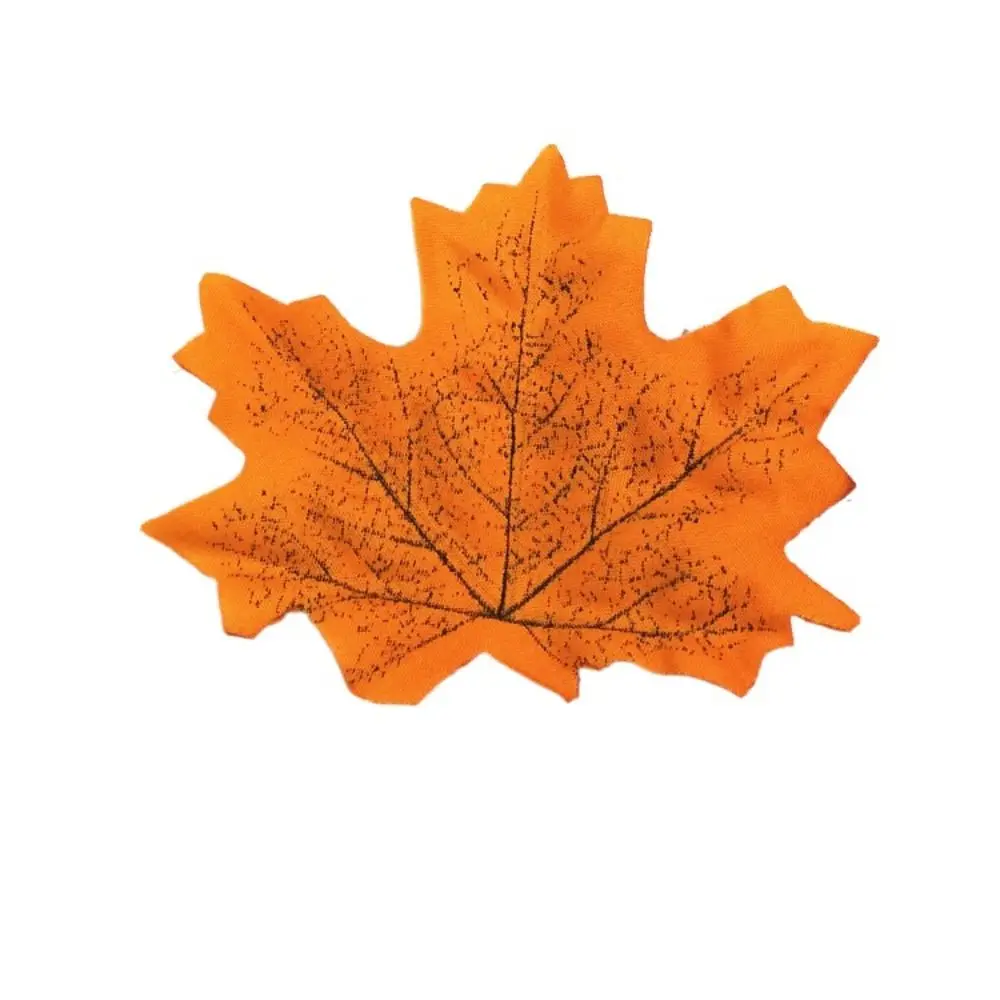 

50Pcs/Pack Maple Leaves Simulated Maple Leaves Leaf Plants Artificial Leaf Plants DIY Silk Flower Stacked Maple Leaves Christmas