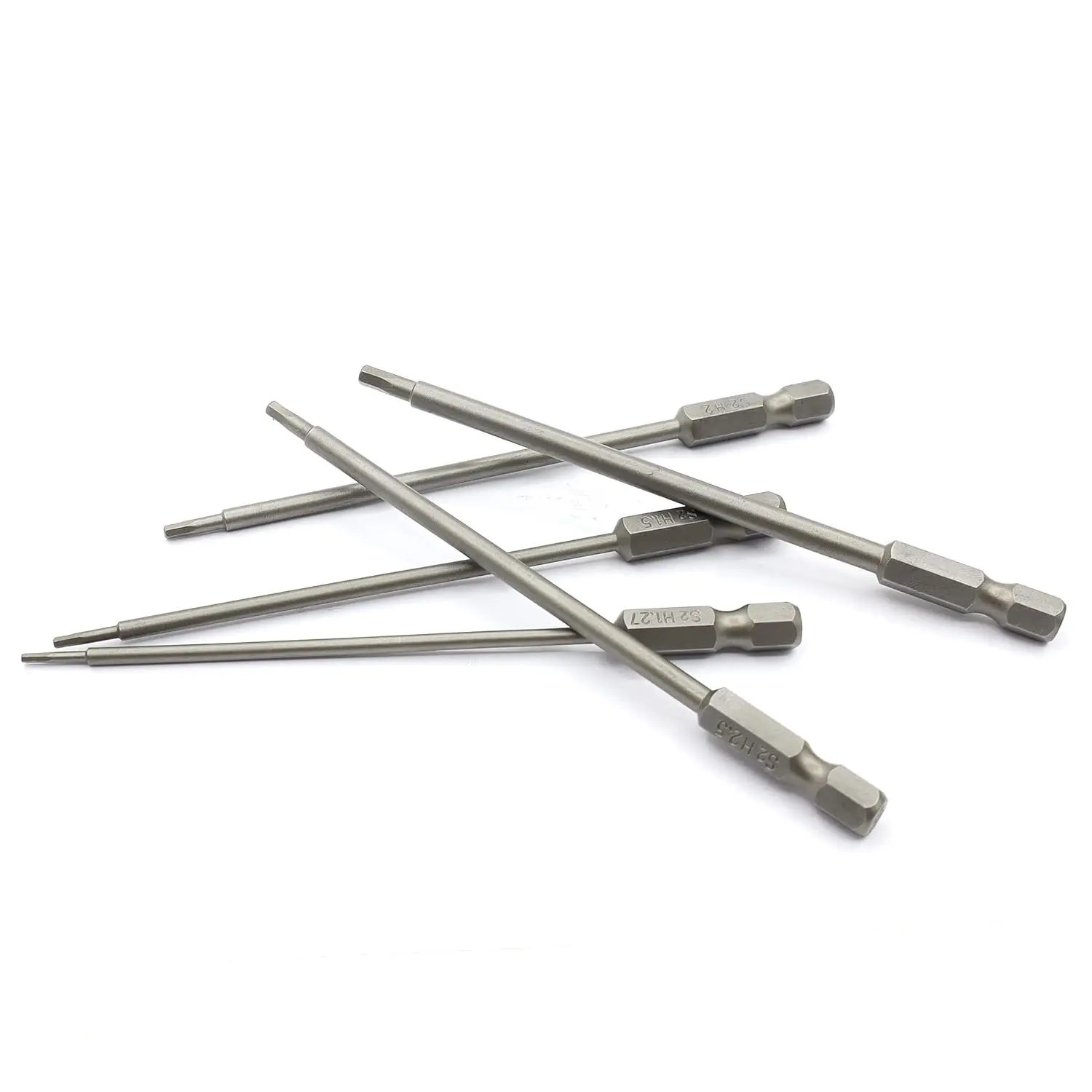 Raflot 5PCS RC Hex Bit 1.27mm 1.5mm 2.0mm 2.5mm 3.0mm Hex Head Allen Wrench Drill Bit Set for Screwdrivers Electric Screwgun/Pow