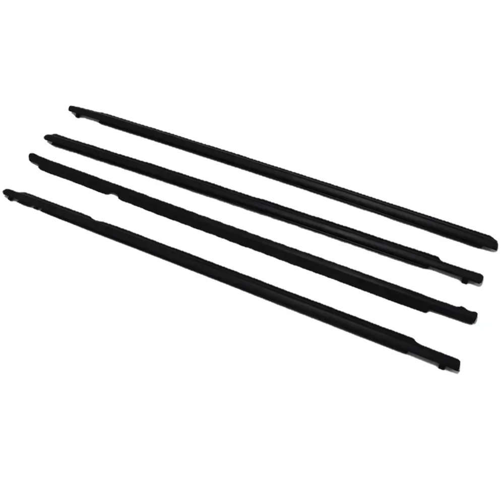 4 Pieces Black  Windows Rubber Weatherstrip Waterproof Pressure Sealing Belt Moulding Trim for Toyota Corolla 2007-2014