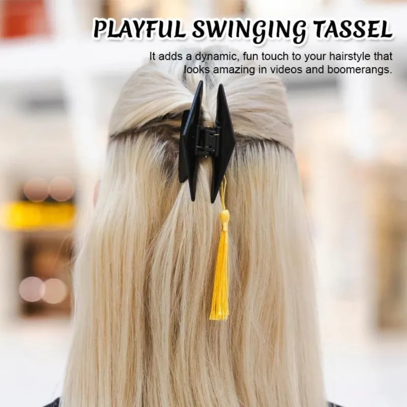 

CYL-Flat Hair Clips(2PCS) For Graduation Cap Tassel, Suitable For Women For Graduation Grad Photo And Ceremony