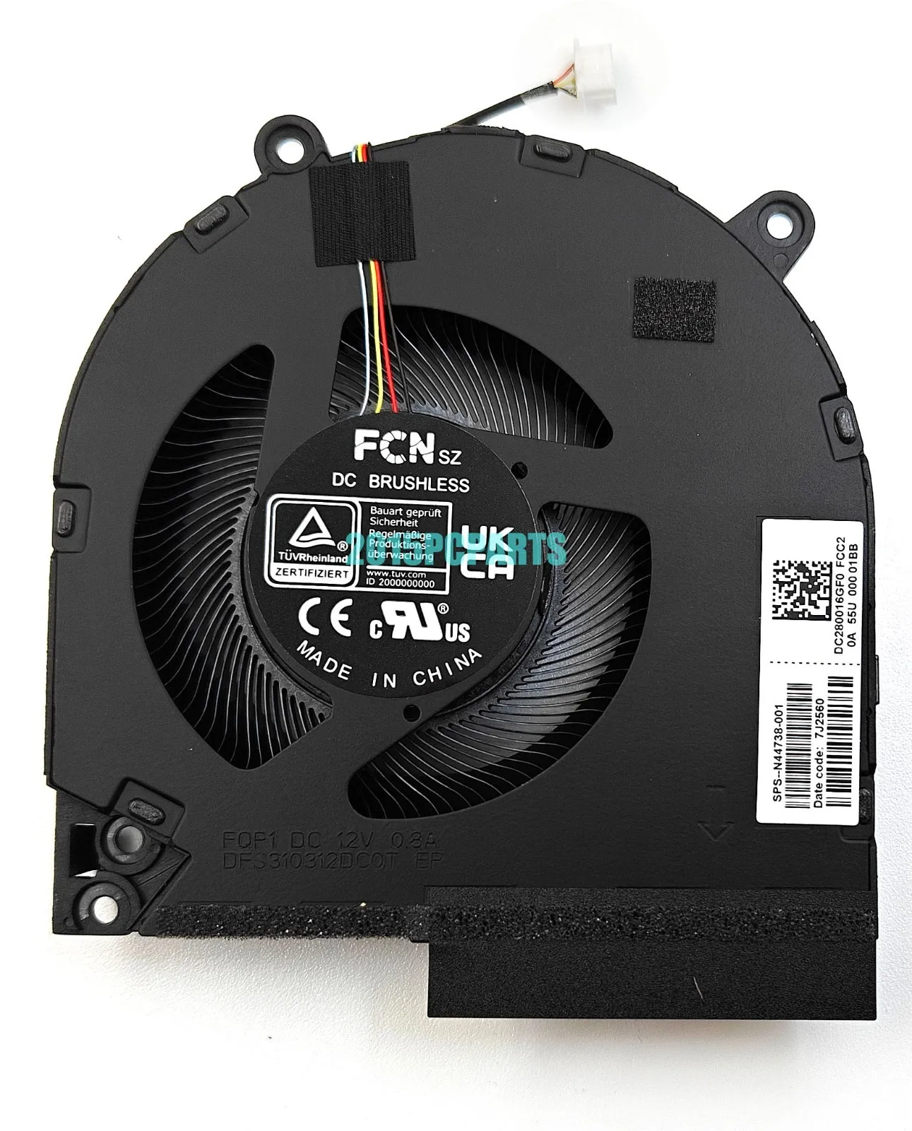 New FOR HP Victus 16-R 16-R0073CL TPN-C169 CPU / GPU Cooling Fan N44738-001 DC12V