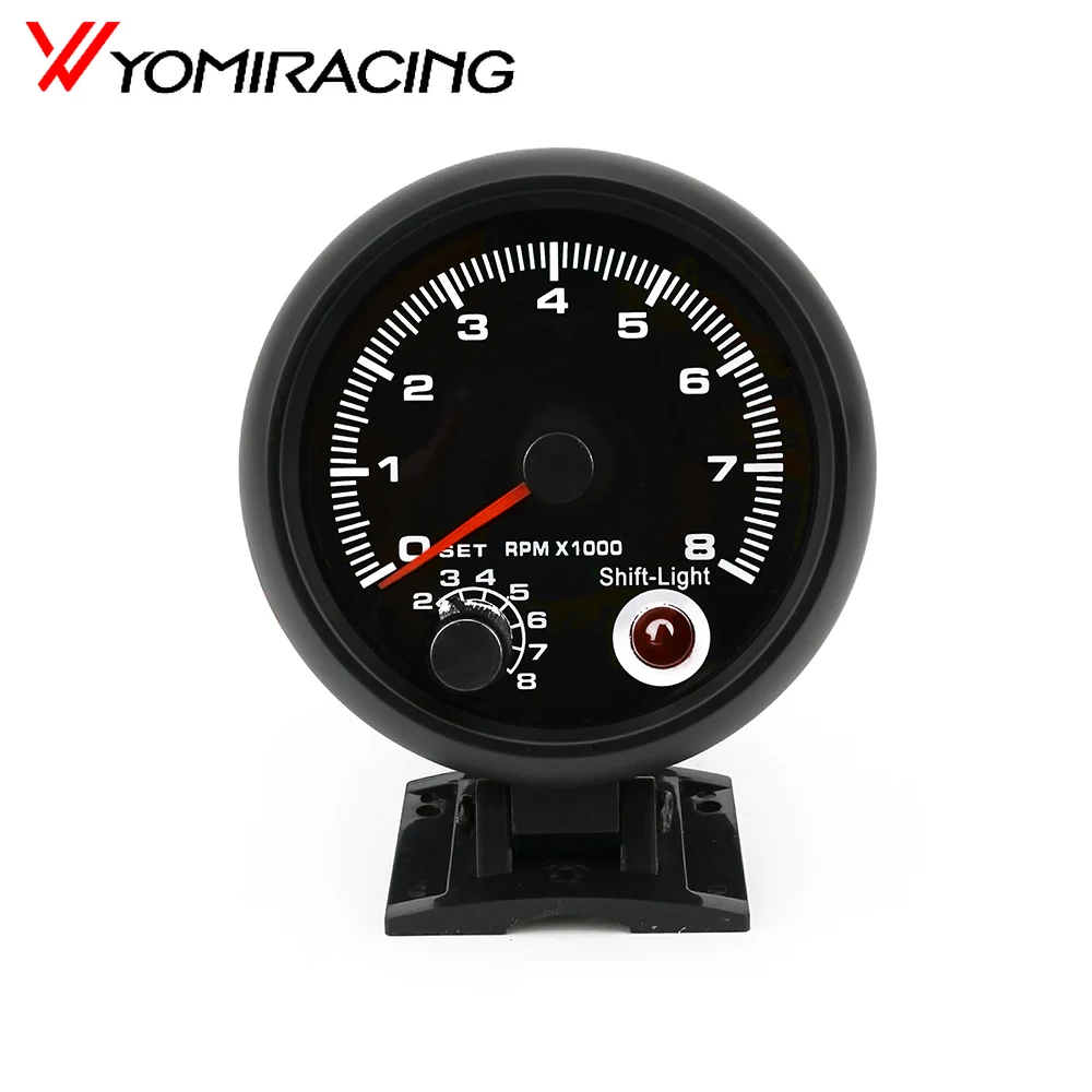 

Тахометр универсальный, 3,5 дюйма, 7 цветов светодиодов, 0-8000 об/мин