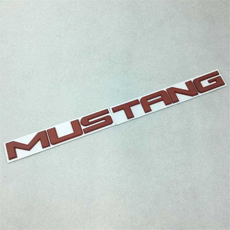 24x2.6CM Car Modified Metal Letter Sticker Trunk Decal Decoartion For Mustang Shelby GT350 15-18 Auto Exterior Accessories