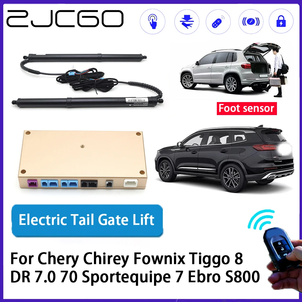 ZJCGO Car Auto Trunk intelligent Electric Tail Gate Lift for Chery Chirey Fownix Tiggo 8 DR 7.0 70 Sportequipe 7 Ebro S800