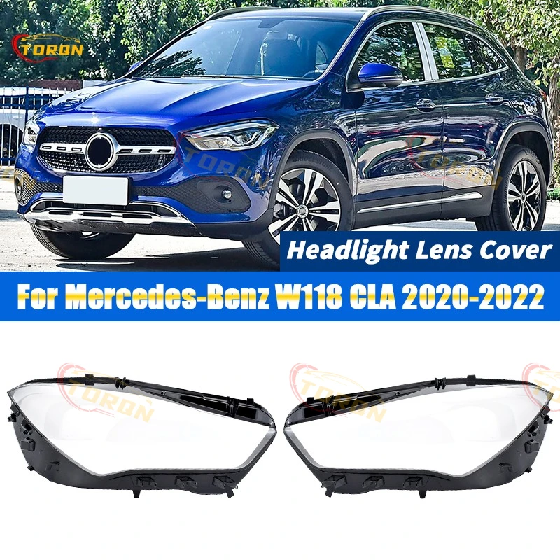 

For Mercedes-Benz W118 CLA 2020 2021 2022 Car headlight lens cover dust cover for headlights car accessories automobil parts