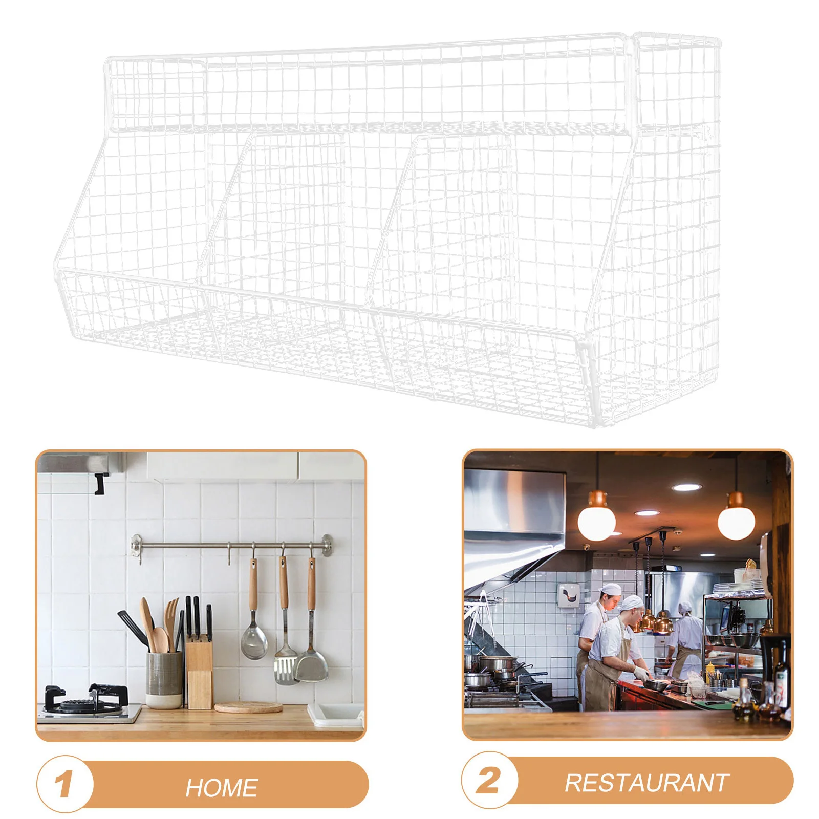 الحائط المطبخ سلة التخزين الأسلاك المعدنية الفاكهة الخضار البصل الزنجبيل الثوم حامل توفير المساحة جدار سلة فاكهة #6