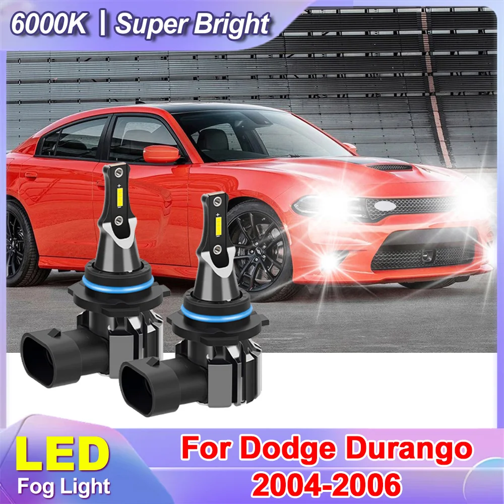 

Для Dodge Durango 2004-2006 Противотуманная фара Canbus без ошибок Автоматическая светодиодная передняя противотуманная фара 9006 HB4 6000K Супер яркая лампочка