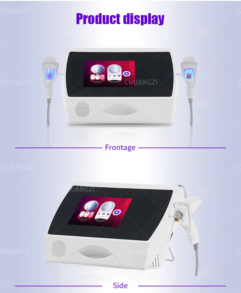 2 In 1 Fractional RF Microneedling Machine Portable Radio Frequency Skin Tightening Device With Cold Hammer For Face Neck Stretc