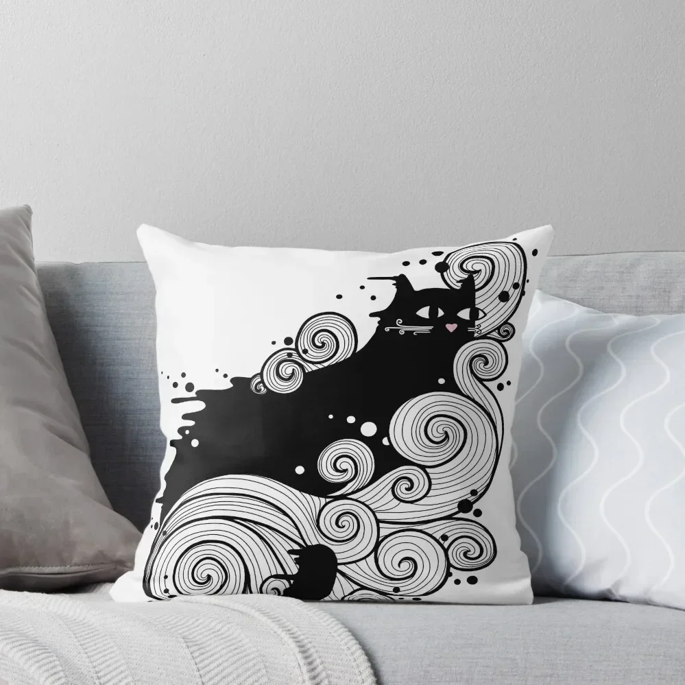 

The Cat and the Sea Throw Pillow Decorative Sofa Cushion Sofa Cushions christmas decorations 2025 pillow