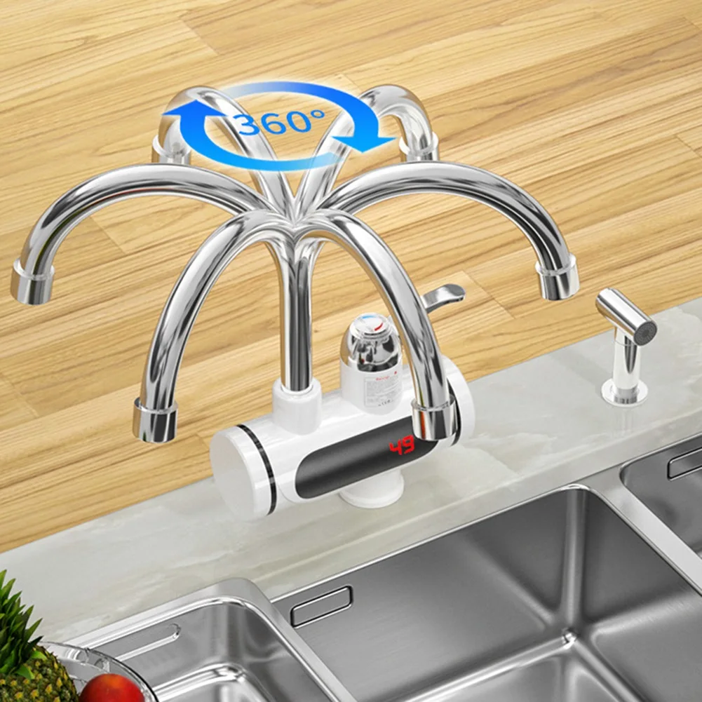 

Электрический смеситель для горячей и холодной воды A84X, быстронагревающийся кран-водонагреватель, коннектор для смесителя, 3000 Вт, вилка стандарта США